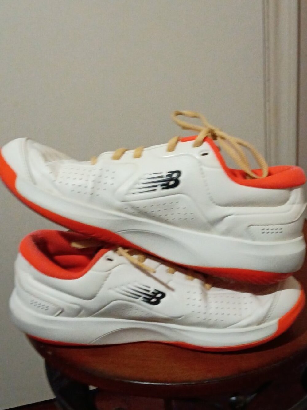 New Balance Women`s Tennis Shoes 696 V5 Women Size 9.5 Sea Salt Neon Dragonfly - Picture 12 of 14